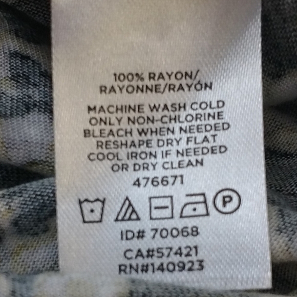 LOFT YELLOW AND BLACK FLOURAL TOP - Picture 4 of 5